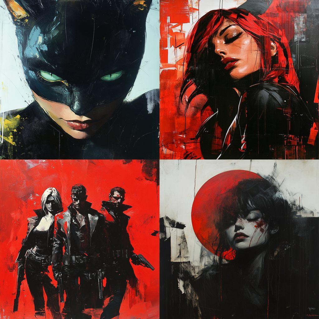 Rafael Albuquerque style, Midjourney V6.1, render 1 of 4