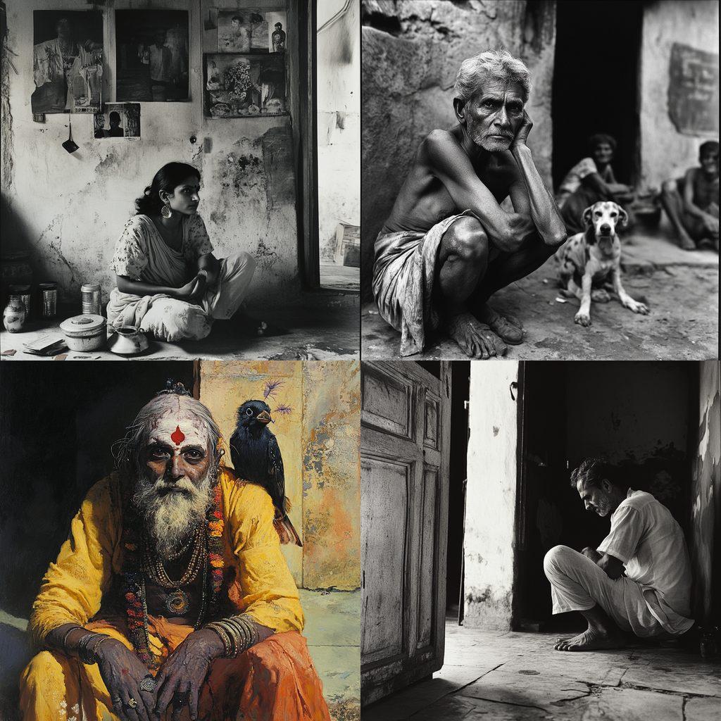 Raghu Rai style, Midjourney V6.1, render 1 of 4