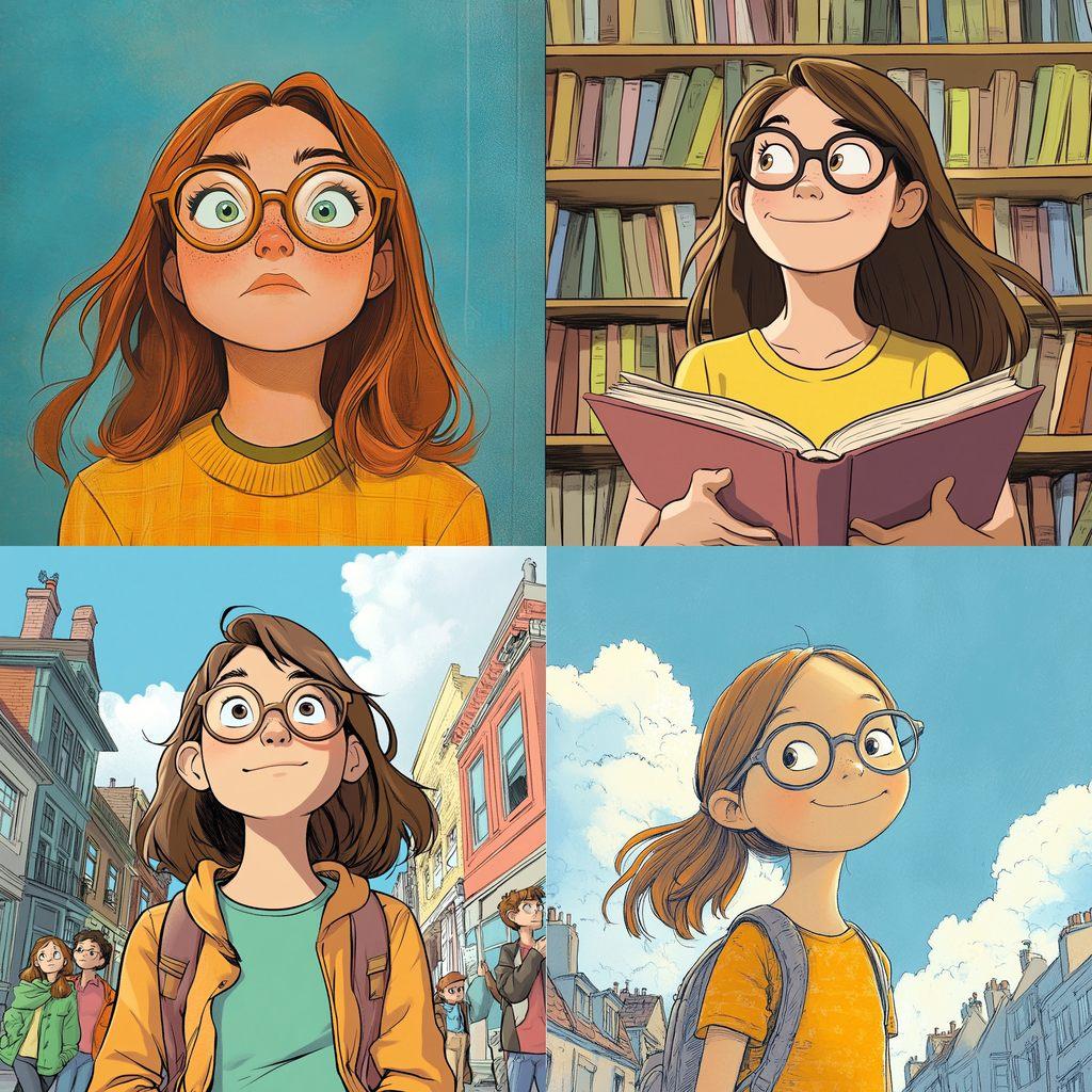 Raina Telgemeier style, Midjourney V6.1, render 1 of 4