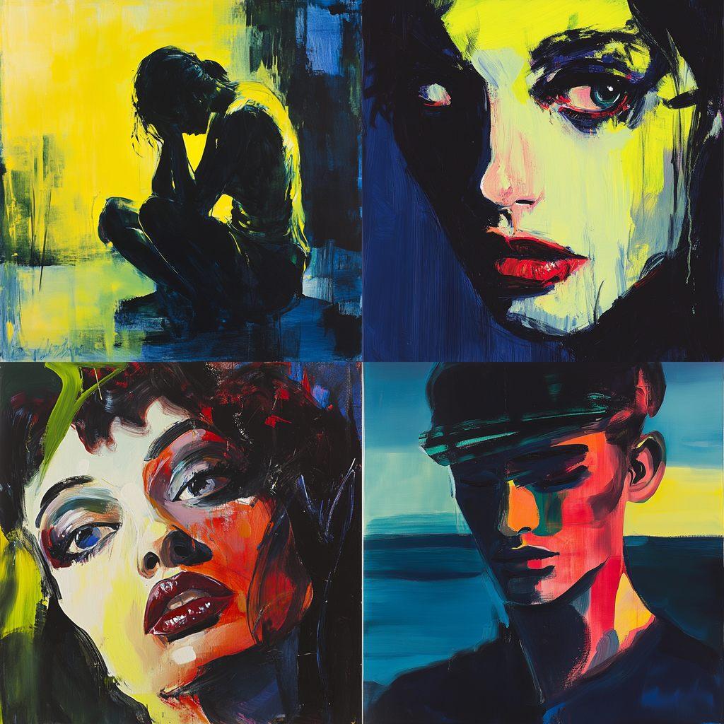 Rainer Fetting style, Midjourney V6.1, render 1 of 4