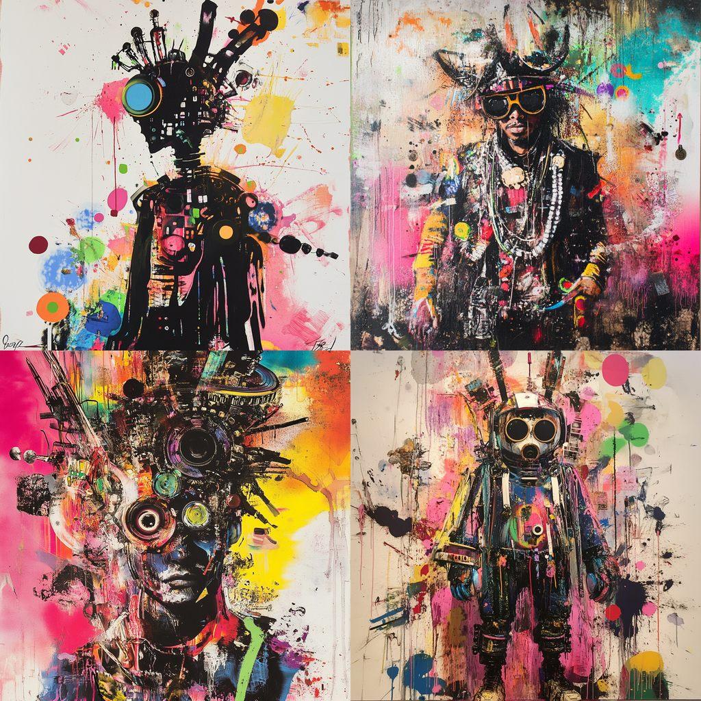 Rammellzee style, Midjourney V6.1, render 1 of 4