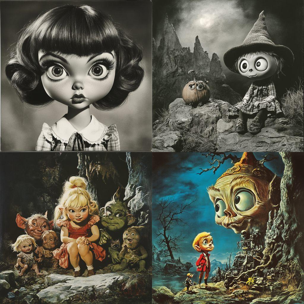 Rankin Bass style, Midjourney V6.1, render 1 of 4