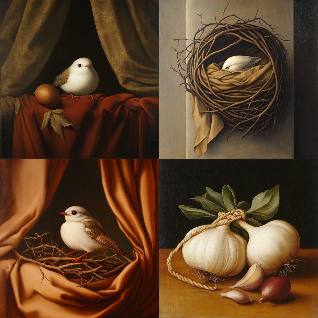 Raphaelle Peale style, Midjourney V6.1, render 1 of 4