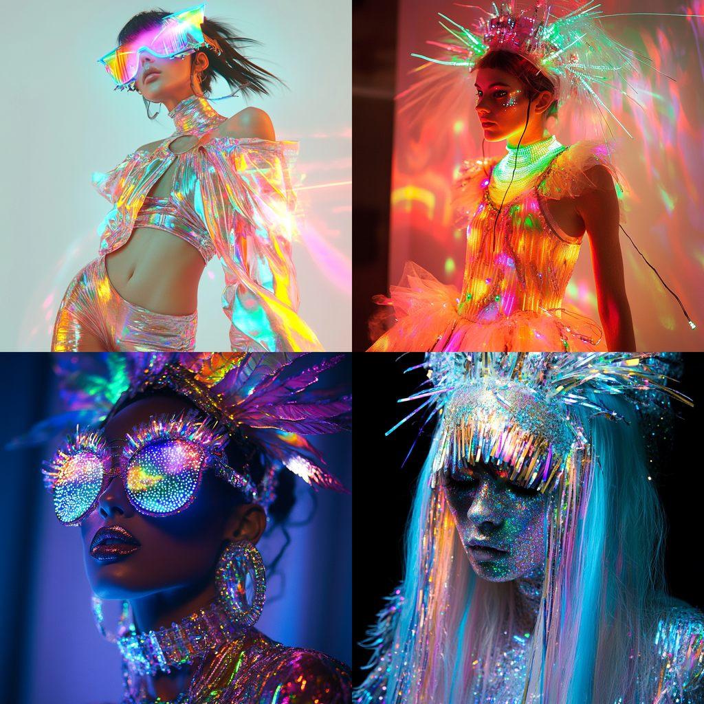 Rave fashion style, Midjourney V6.1, render 1 of 4