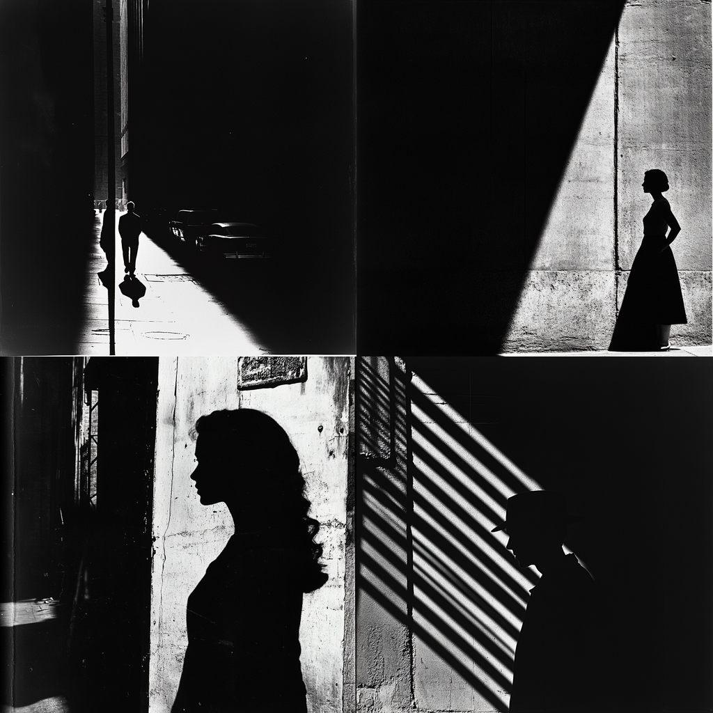 Ray Metzker style, Midjourney V6.1, render 1 of 4