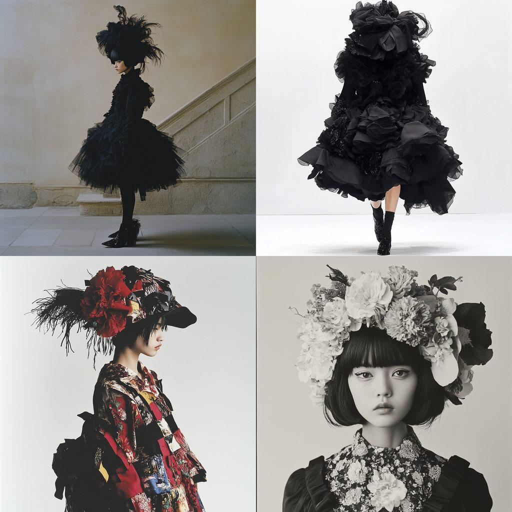 Rei Kawakubo style, Midjourney V6.1, render 1 of 4