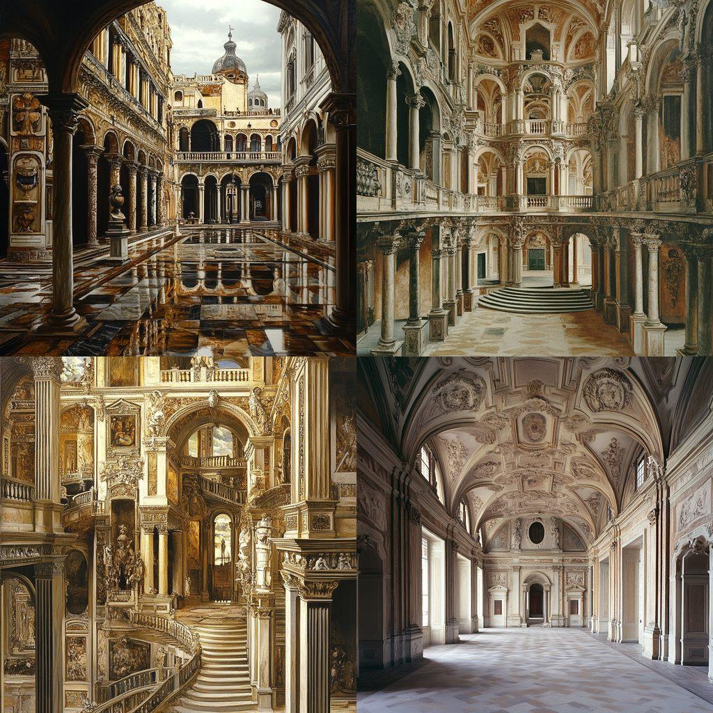 Renaissance architecture style, Midjourney V6.1, render 1 of 4
