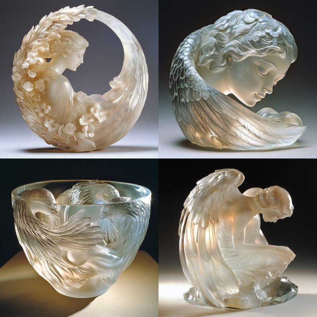 Rene Lalique style, Midjourney V6.1, render 1 of 4
