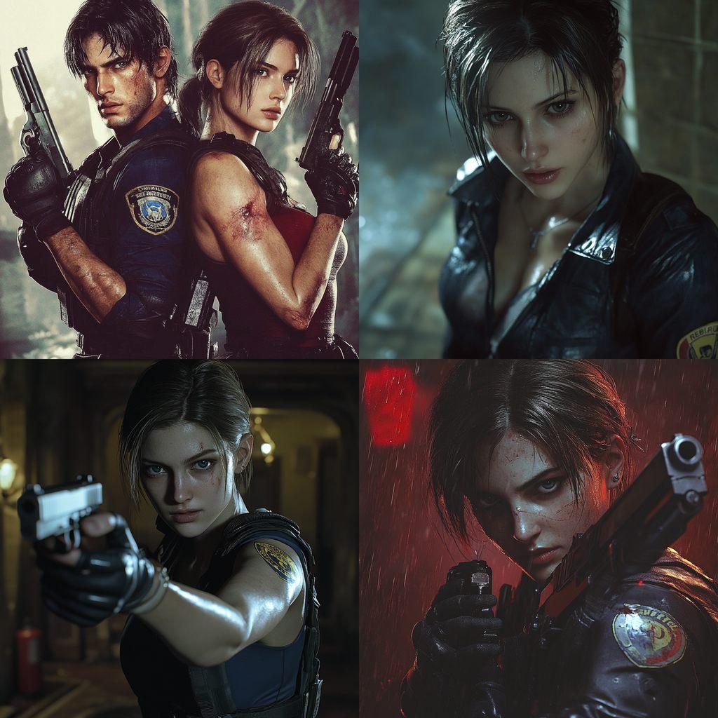 Resident Evil style, Midjourney V6.1, render 1 of 4
