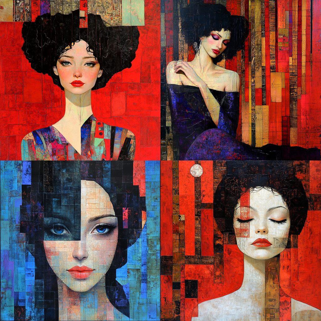 Richard Burlet style, Midjourney V6.1, render 1 of 4