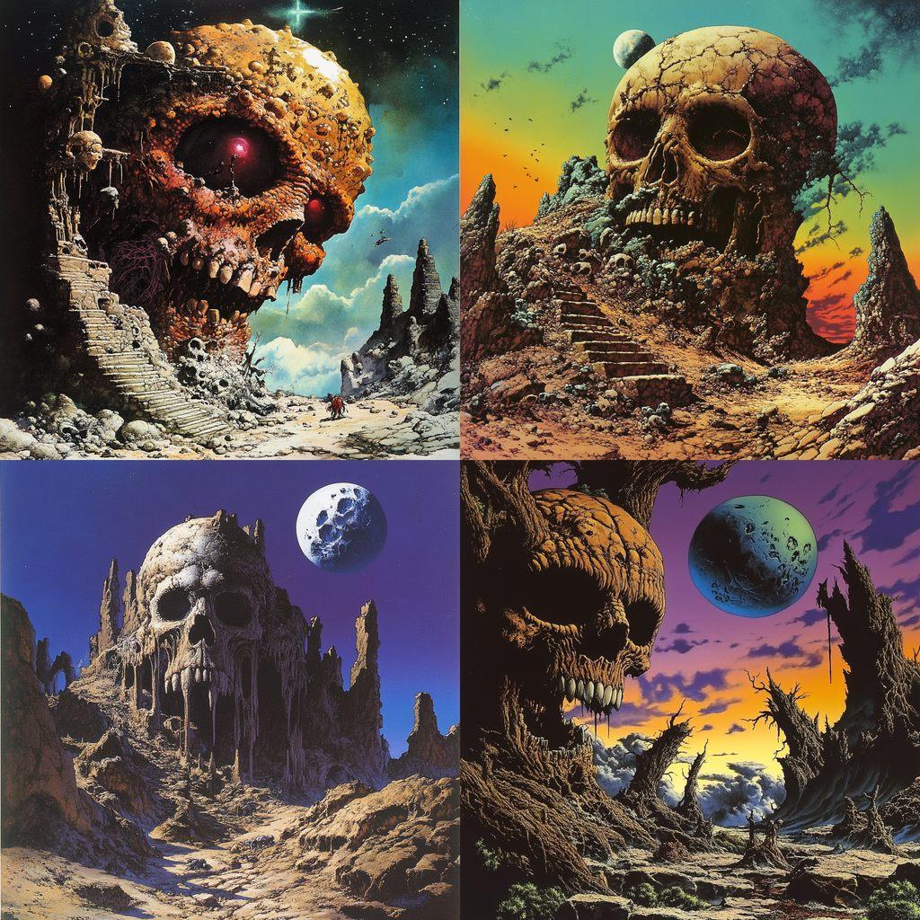 Richard Corben style, Midjourney V6.1, render 1 of 4