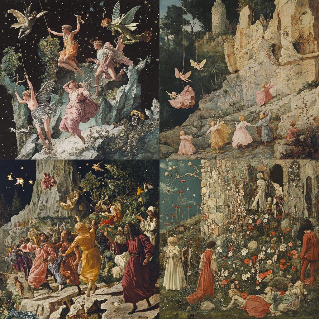 Richard Dadd style, Midjourney V6.1, render 1 of 4