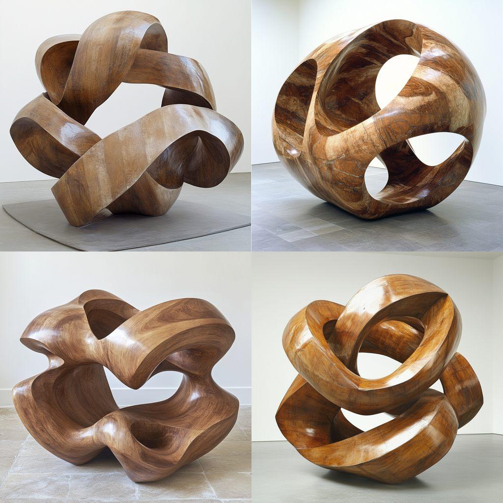 Richard Deacon style, Midjourney V6.1, render 1 of 4
