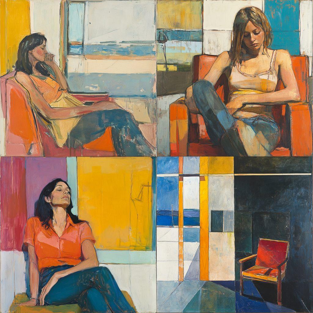 Richard Diebenkorn style, Midjourney V6.1, render 1 of 4