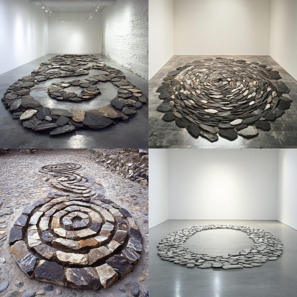 Richard Long style, Midjourney V6.1, render 1 of 4