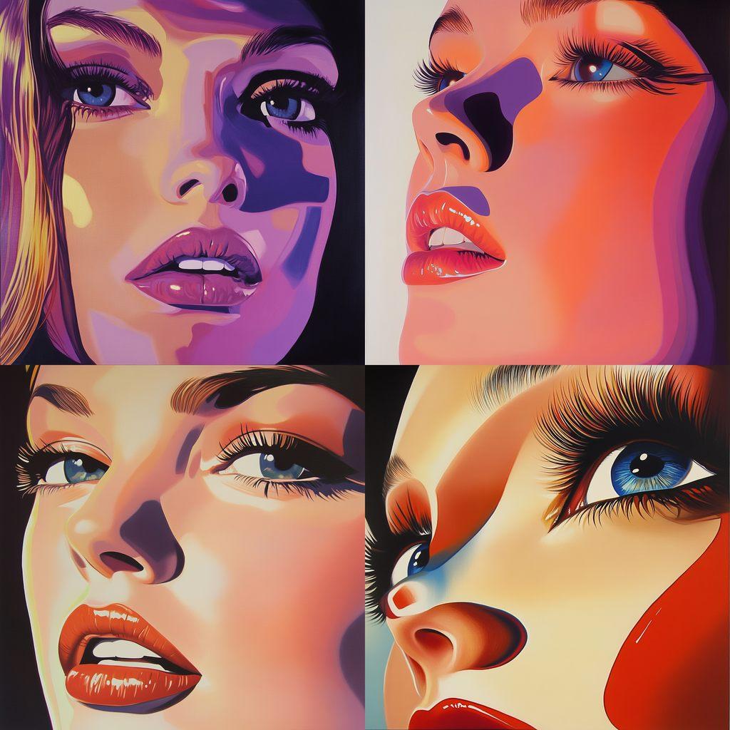 Richard Phillips style, Midjourney V6.1, render 1 of 4