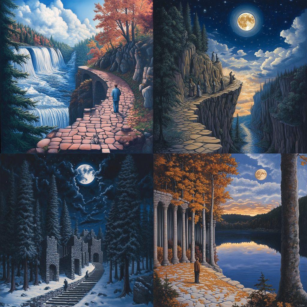 Rob Gonsalves style, Midjourney V6.1, render 1 of 4