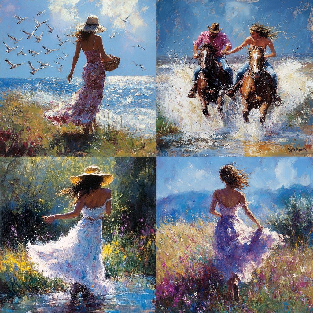 Robert Hagan style, Midjourney V6.1, render 1 of 4