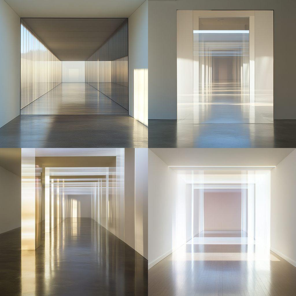 Robert Irwin style, Midjourney V6.1, render 1 of 4