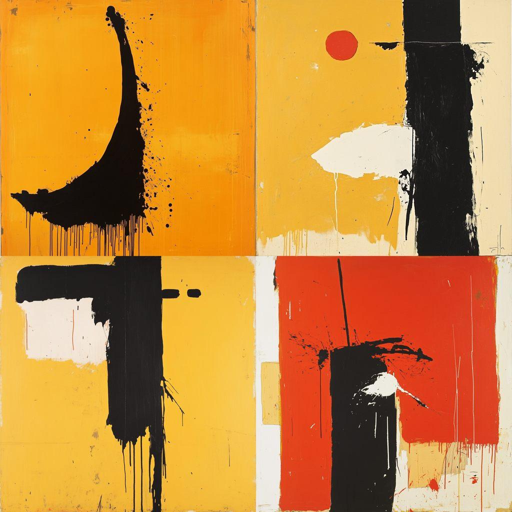 Robert Motherwell style, Midjourney V6.1, render 1 of 4
