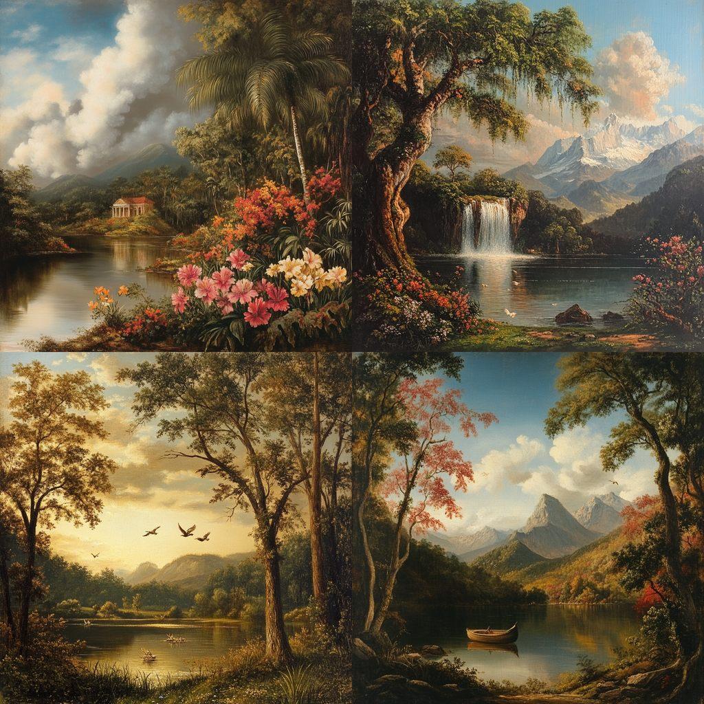 Robert Seldon Duncanson style, Midjourney V6.1, render 1 of 4