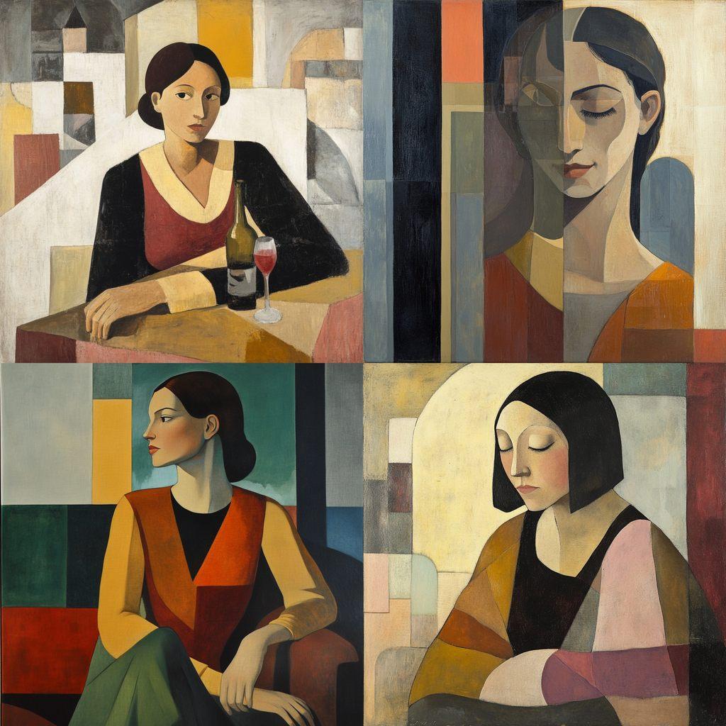 Roger de La Fresnaye style, Midjourney V6.1, render 1 of 4