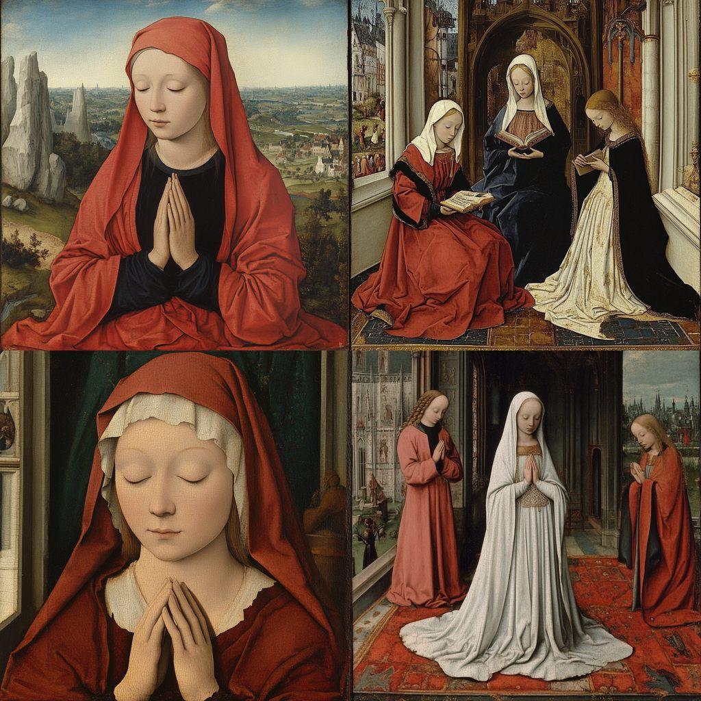 Rogier van der Weyden style, Midjourney V6.1, render 1 of 4