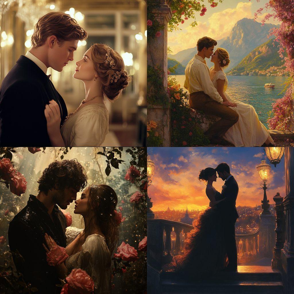 Romance movie style, Midjourney V6.1, render 1 of 4