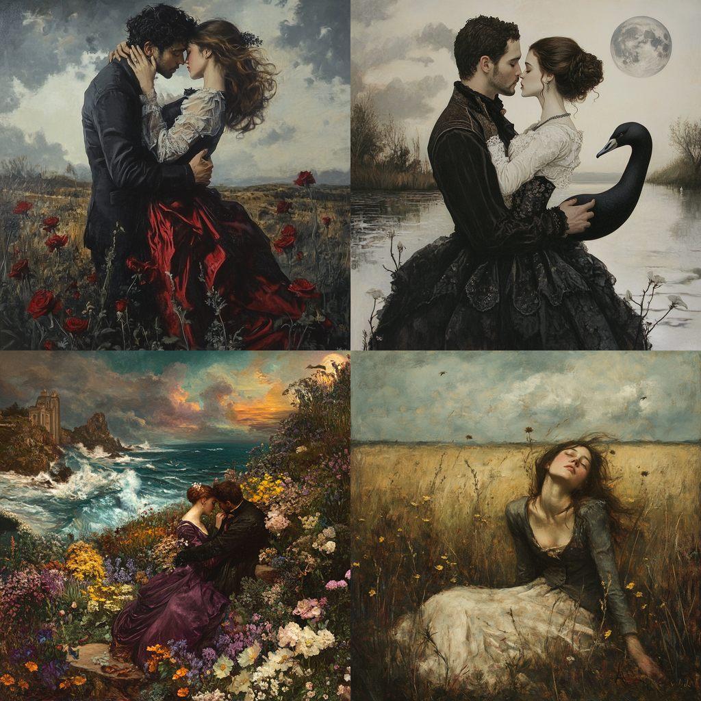 Romanticism style, Midjourney V6.1, render 1 of 4