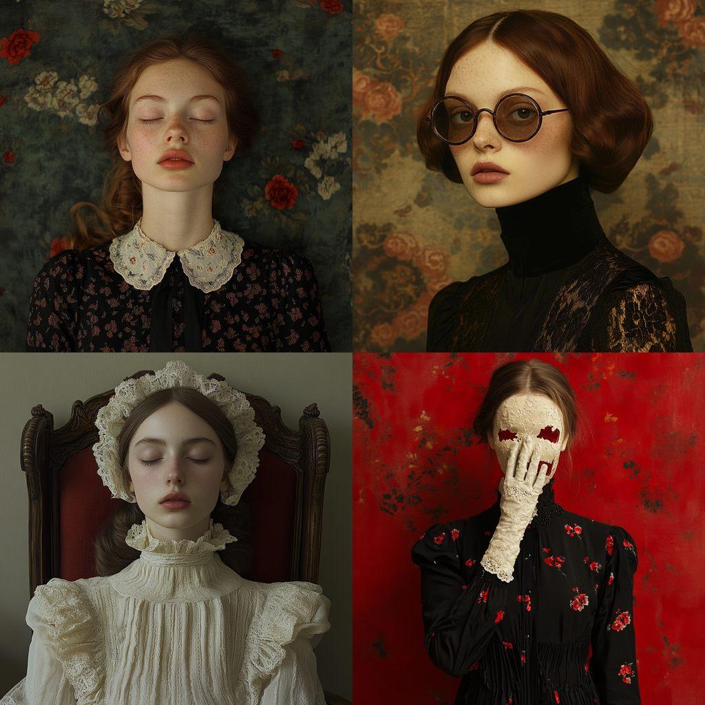 Romina Ressia style, Midjourney V6.1, render 1 of 4