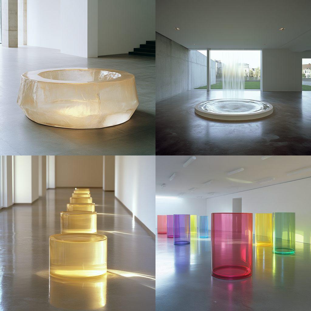 Roni Horn style, Midjourney V6.1, render 1 of 4