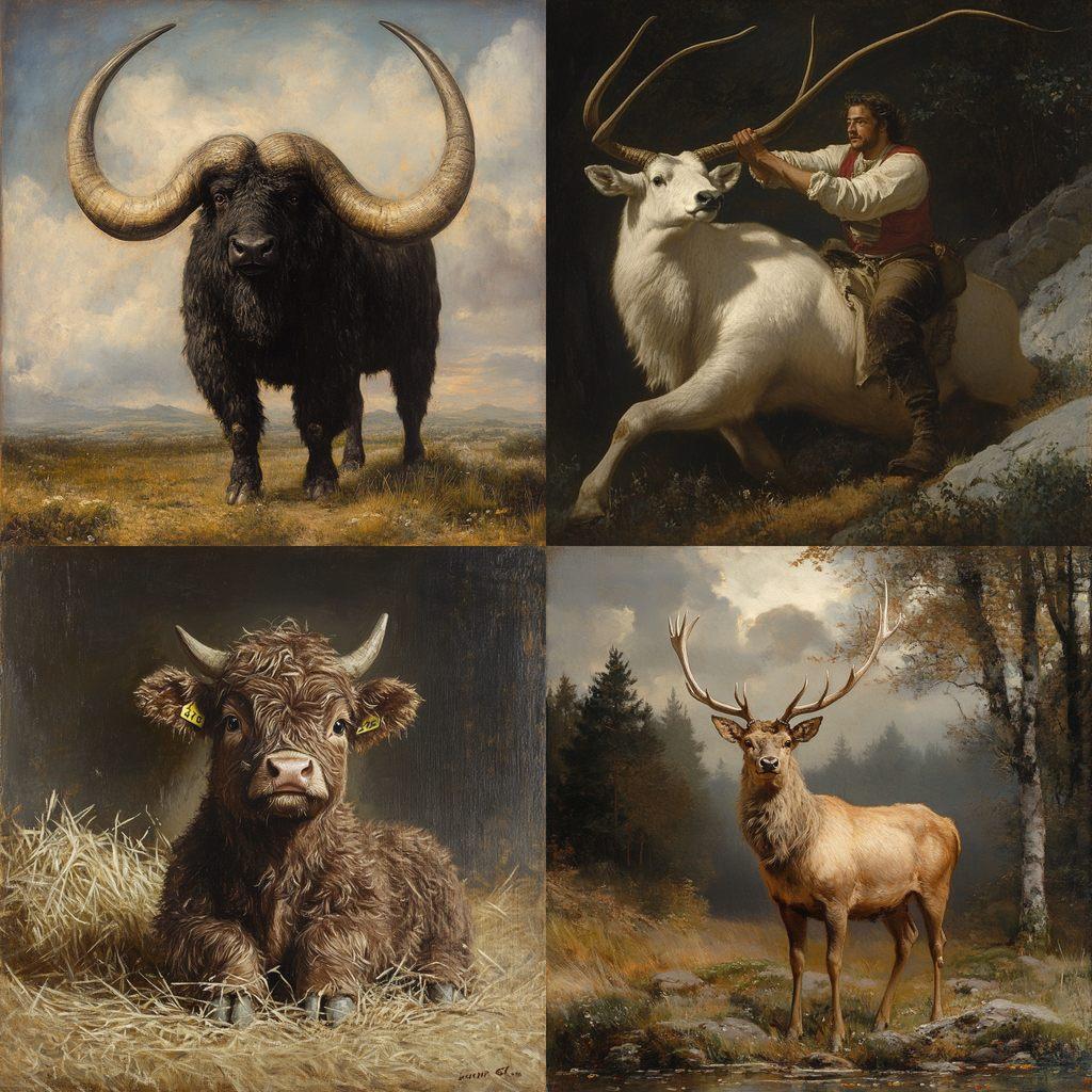 Rosa Bonheur style, Midjourney V6.1, render 1 of 4