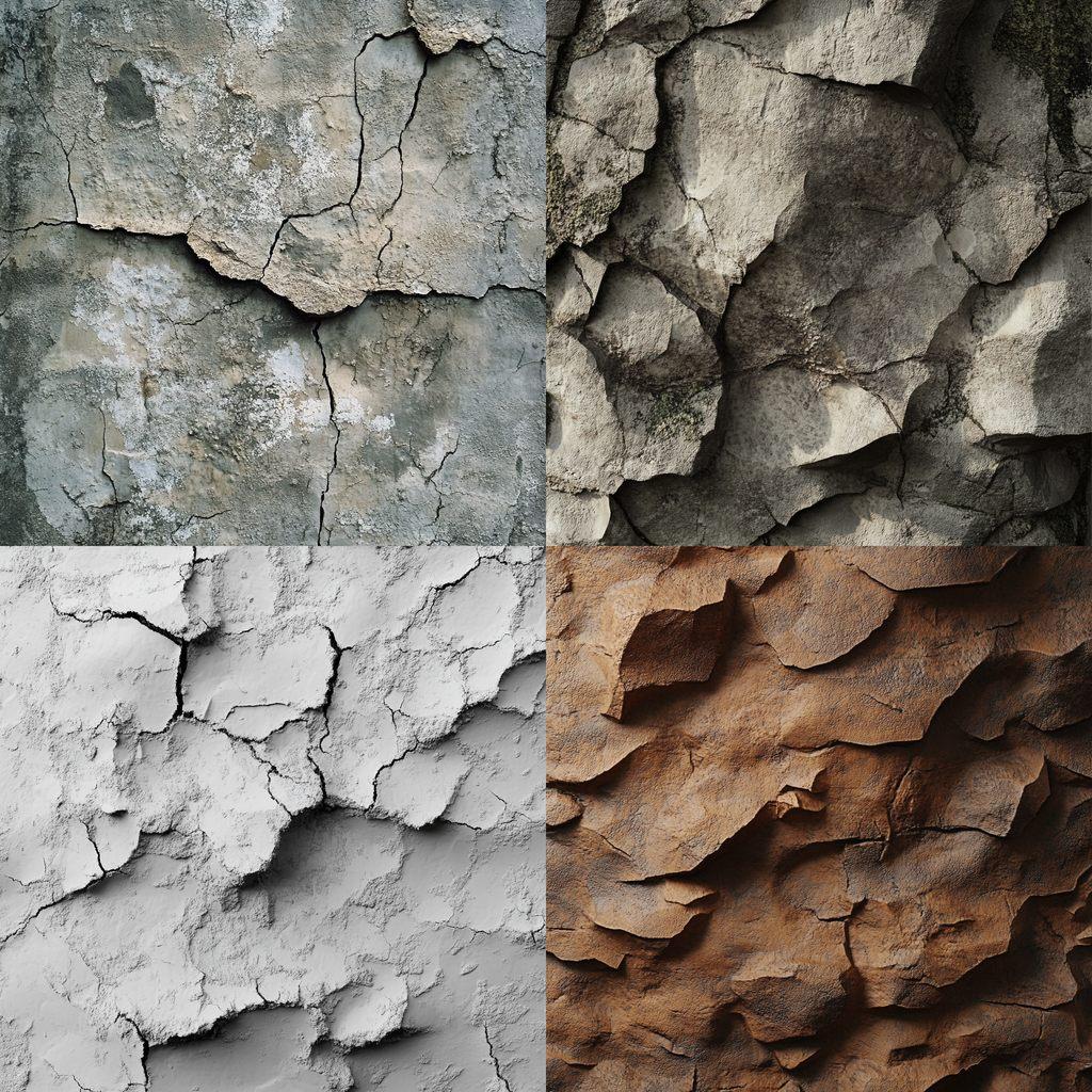 Rough texture style, Midjourney V6.1, render 1 of 4