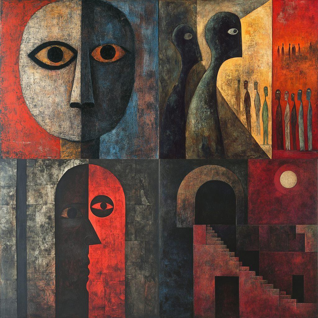 Rufino Tamayo style, Midjourney V6.1, render 1 of 4