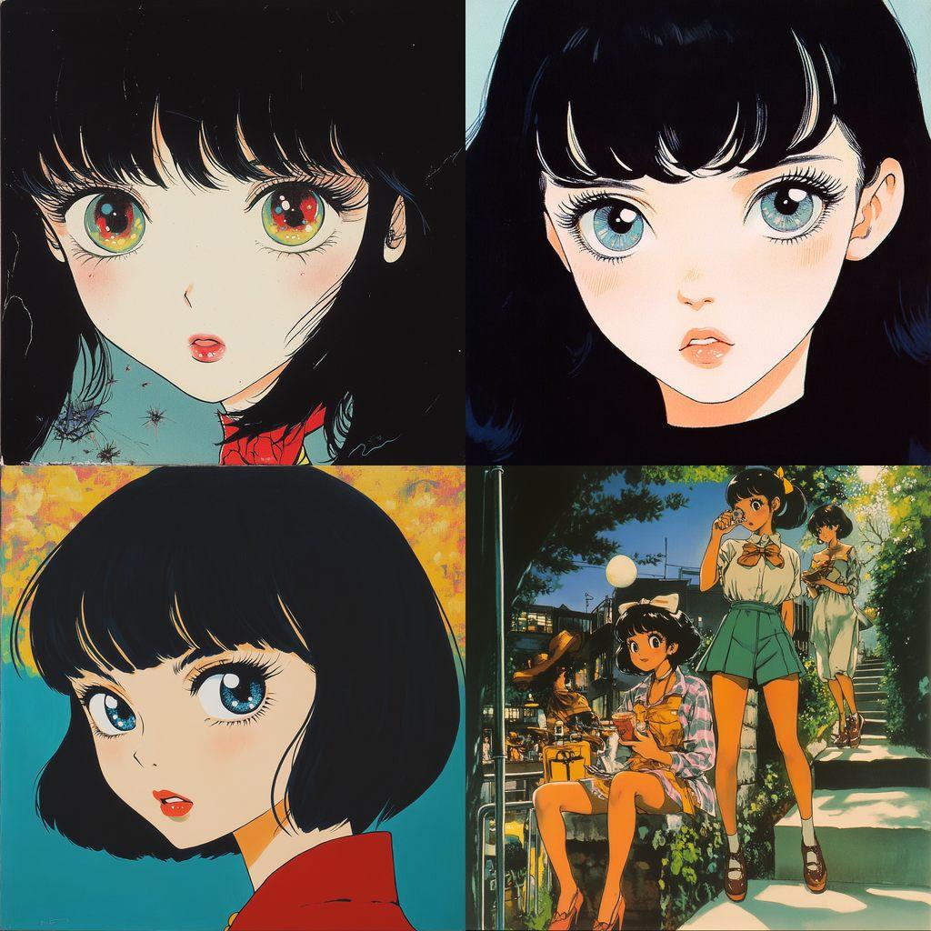 Rumiko Takahashi style, Midjourney V6.1, render 1 of 4