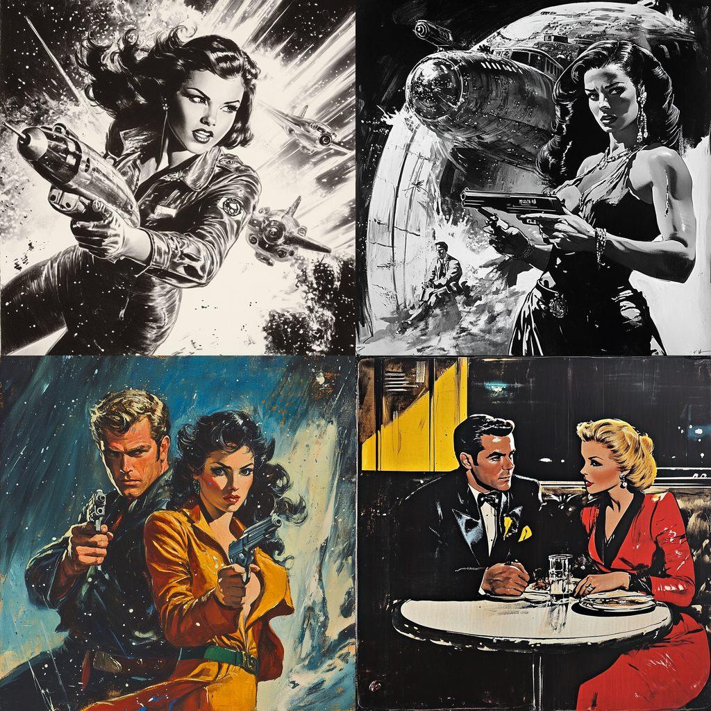 Russ Heath style, Midjourney V6.1, render 1 of 4