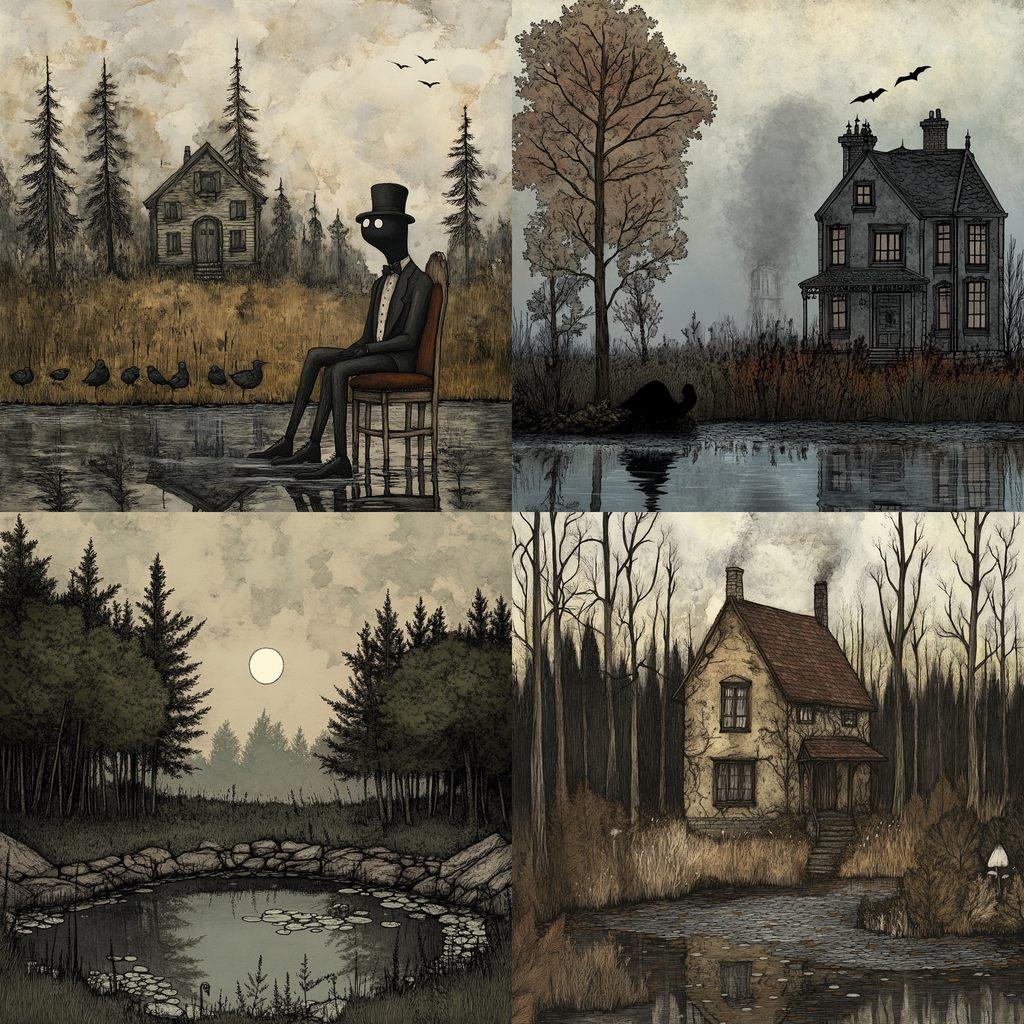 Rusty Lake style, Midjourney V6.1, render 1 of 4