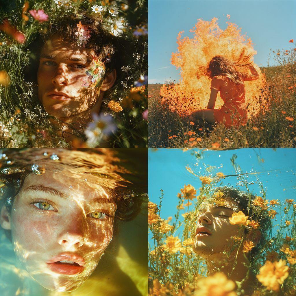 Ryan McGinley style, Midjourney V6.1, render 1 of 4