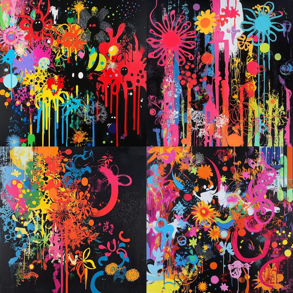 Ryan McGinness style, Midjourney V6.1, render 1 of 4