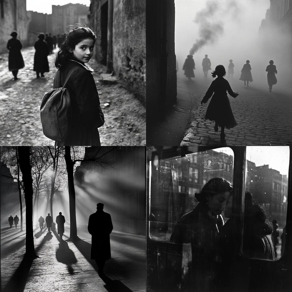 Sabine Weiss style, Midjourney V6.1, render 1 of 4