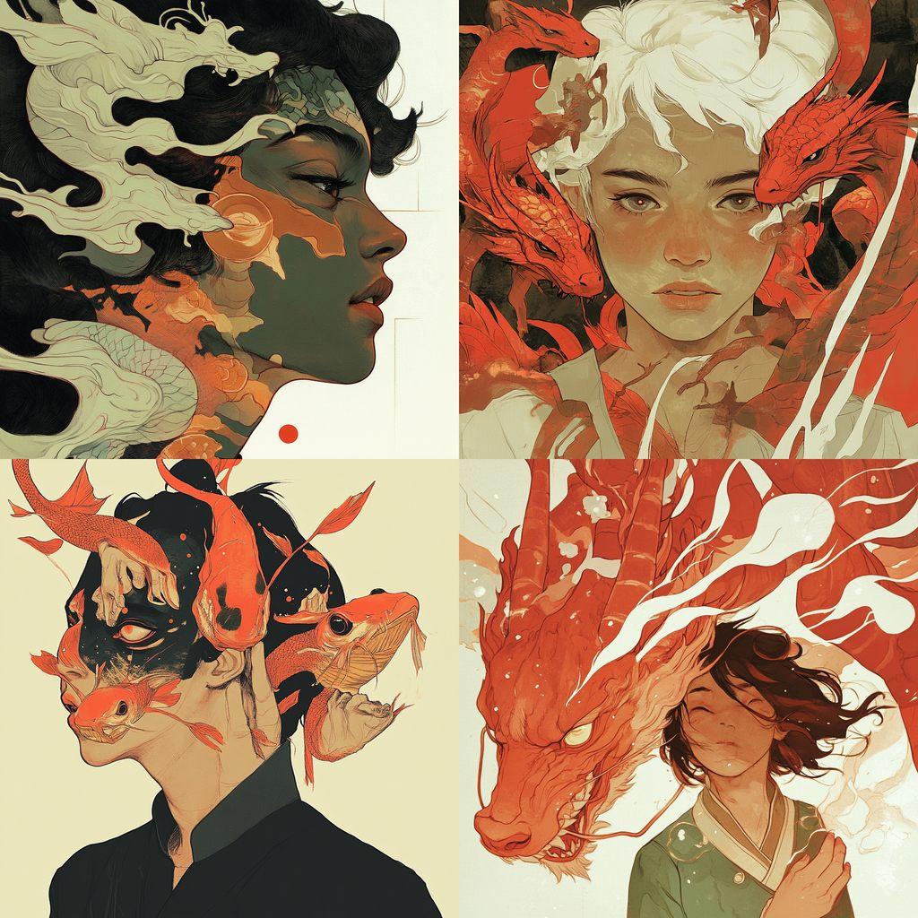 Sachin Teng style, Midjourney V6.1, render 1 of 4