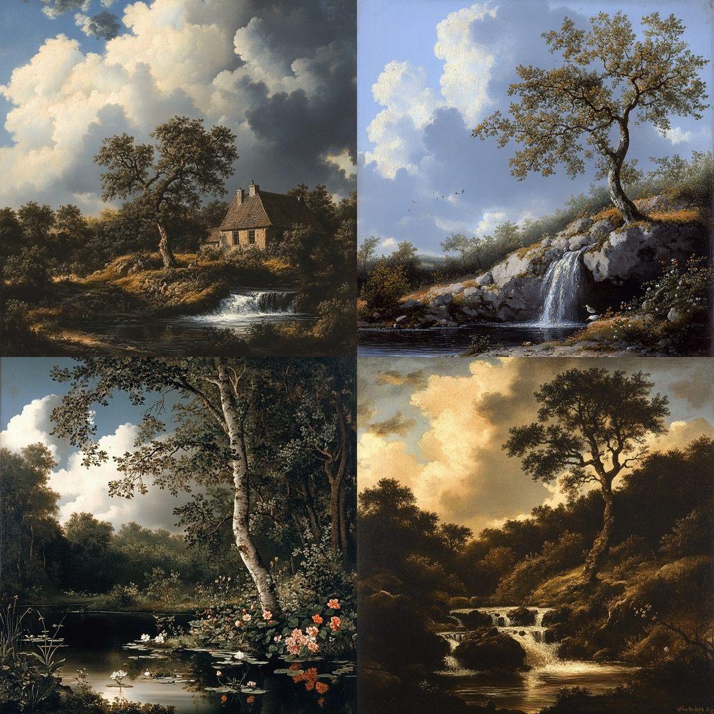 Salomon van Ruysdael style, Midjourney V6.1, render 1 of 4