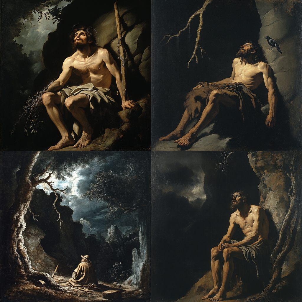 Salvator Rosa style, Midjourney V6.1, render 1 of 4