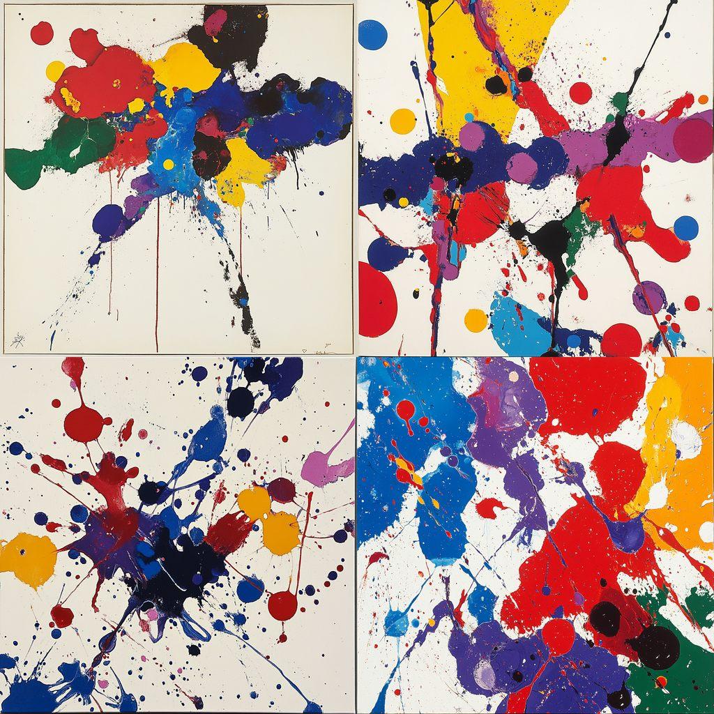 Sam Francis style, Midjourney V6.1, render 1 of 4