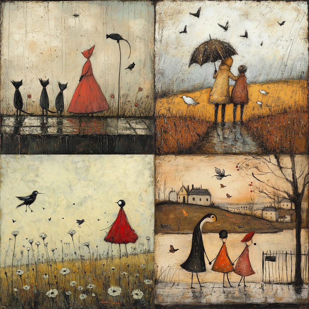 Sam Toft style, Midjourney V6.1, render 1 of 4