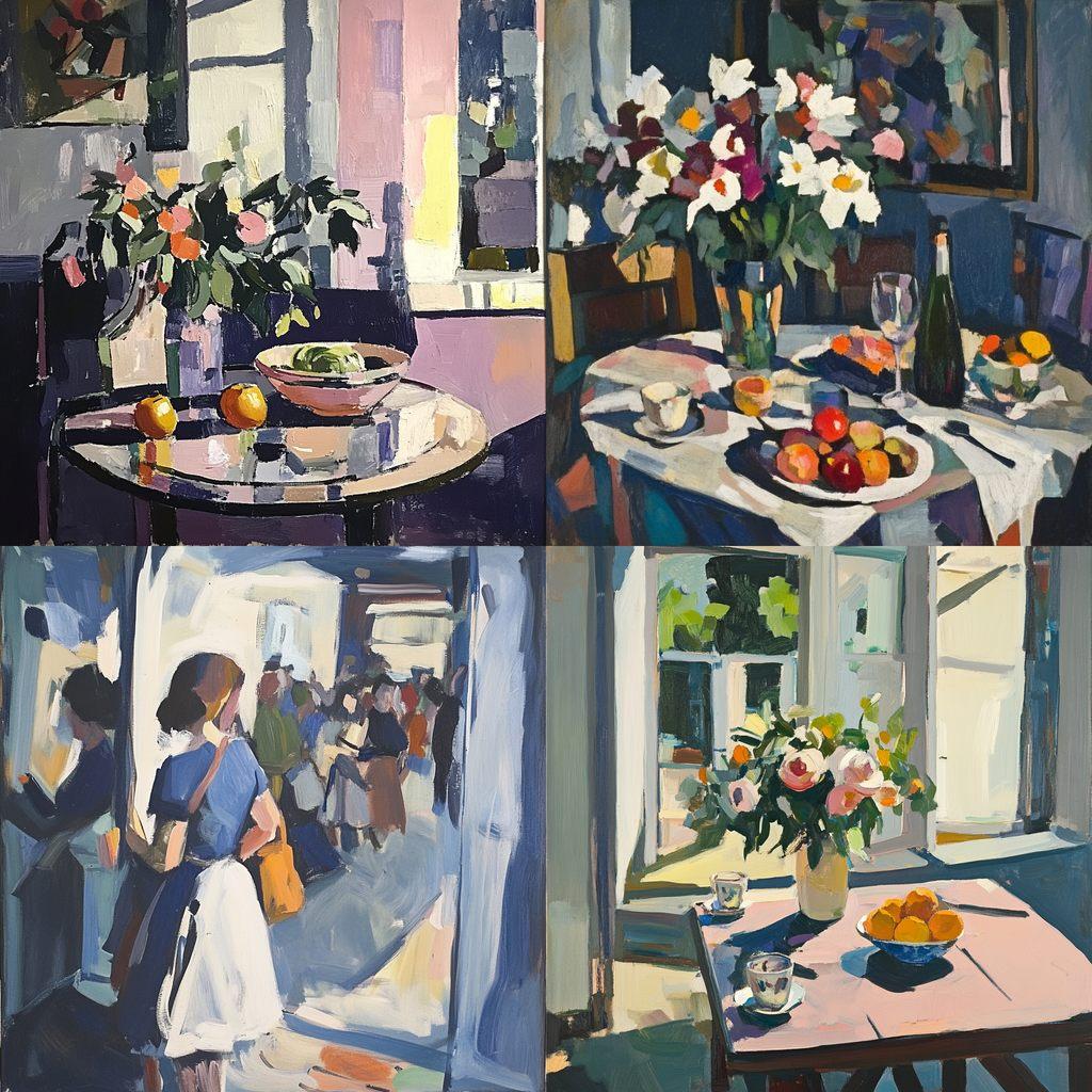 Samuel Peploe style, Midjourney V6.1, render 1 of 4