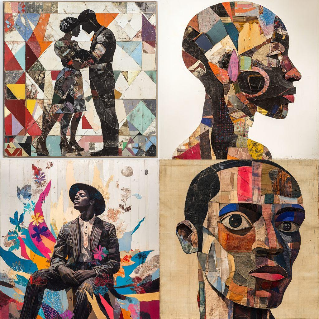 Sanford Biggers style, Midjourney V6.1, render 1 of 4