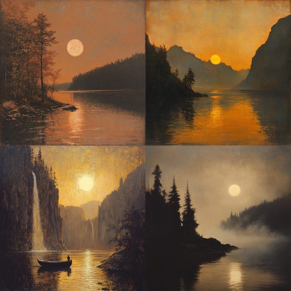 Sanford Robinson Gifford style, Midjourney V6.1, render 1 of 4