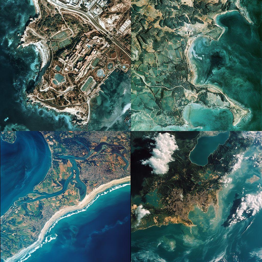 Satellite view style, Midjourney V6.1, render 1 of 4