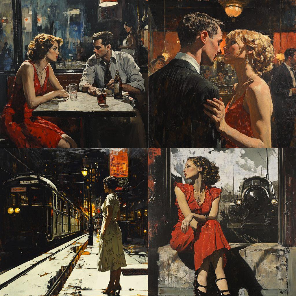 Saul Tepper style, Midjourney V6.1, render 1 of 4